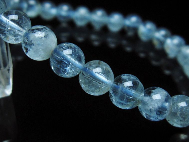 アクアマリンブレスレット 6mm [T537-15038] 3枚目