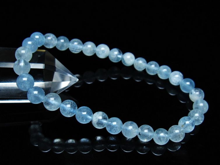 アクアマリンブレスレット 6mm [T537-15348] 1枚目