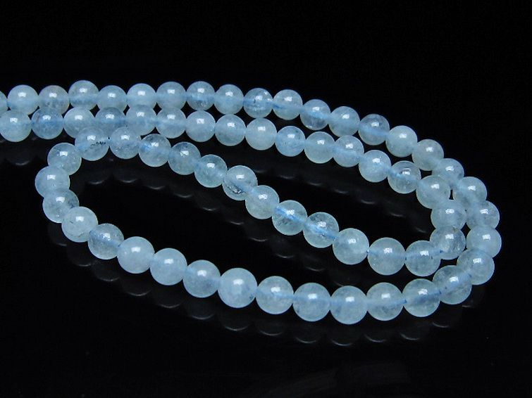 アクアマリンネックレス 5mm [t556-3602] 3枚目