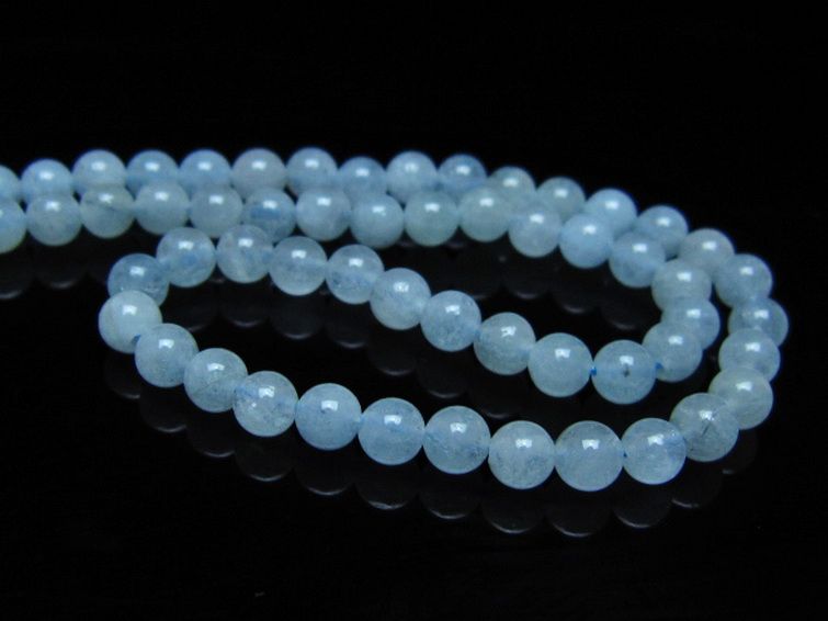 アクアマリンネックレス 5mm [t556-3736] 3枚目