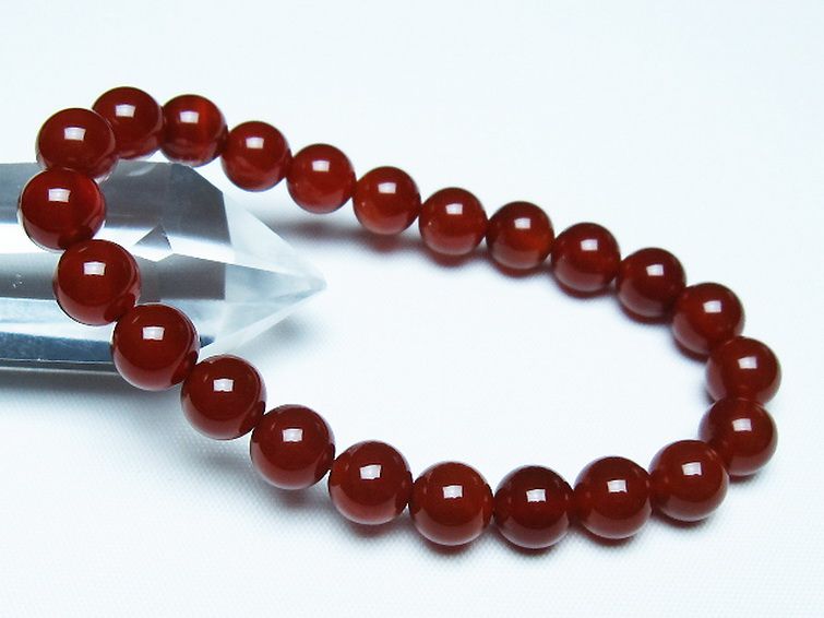 赤アゲートブレスレット 8mm [T57-7093] 1枚目