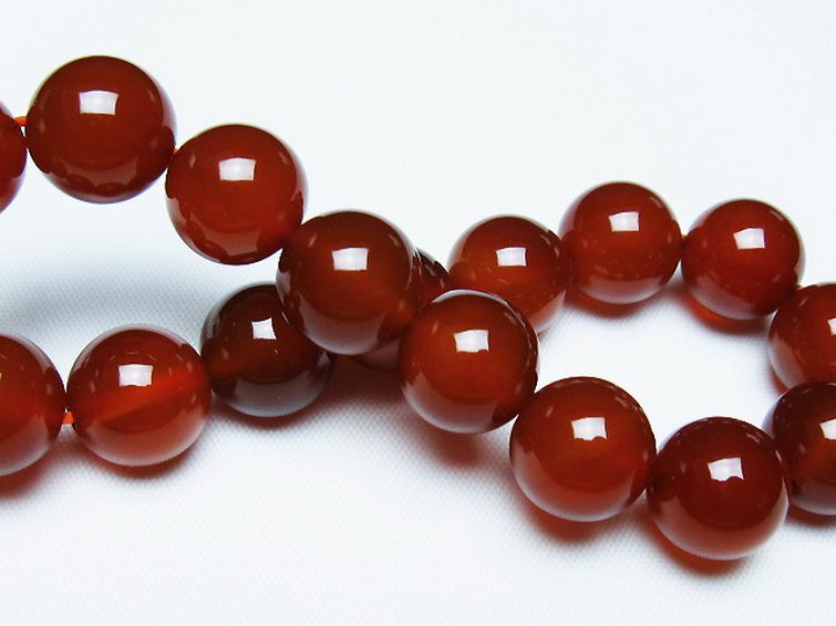 赤アゲートブレスレット 12mm [T57-7142] 2枚目