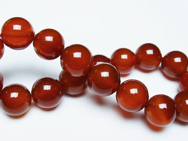 赤アゲートブレスレット 12mm [T57-7156] 2枚目