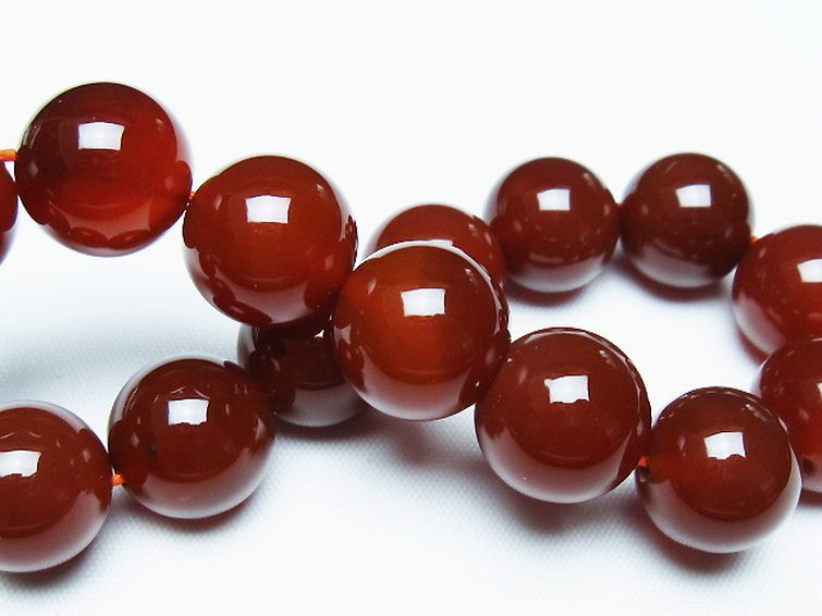 赤アゲートブレスレット 14mm [T57-7184] 2枚目