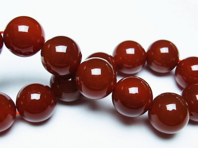 赤アゲートブレスレット 14mm [T57-7189] 2枚目