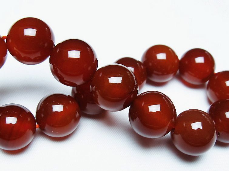 赤アゲートブレスレット 14mm [T57-7190] 2枚目