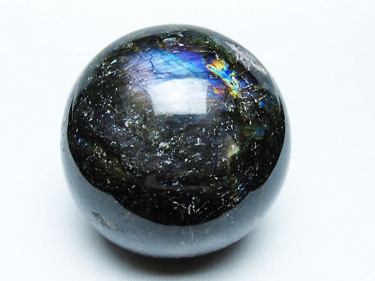 ラブラドライト丸玉 67mm [T571-4901] 1枚目