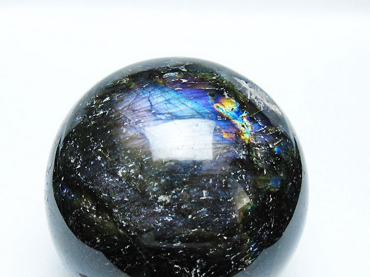 ラブラドライト丸玉 67mm [T571-4901] 2枚目