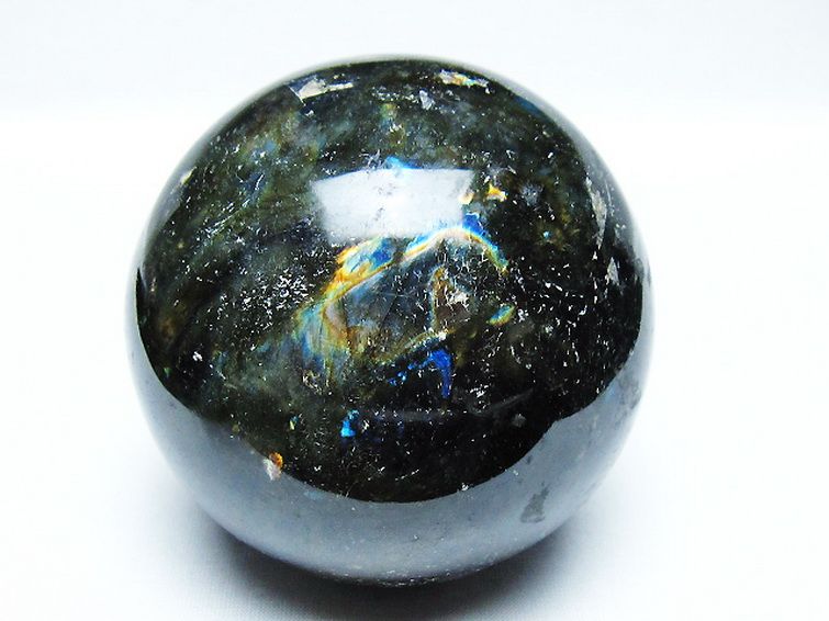 ラブラドライト丸玉 86mm [T571-5027] 1枚目