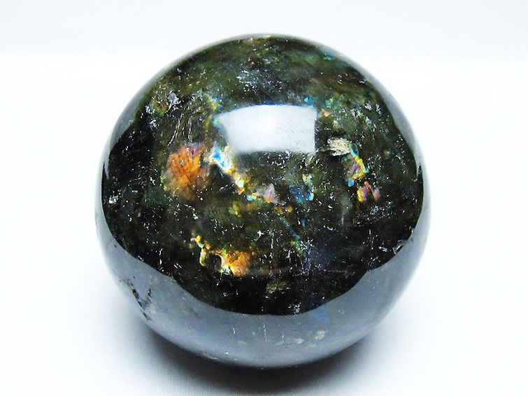 1Kgラブラドライト丸玉 88mm [T571-5038] 1枚目