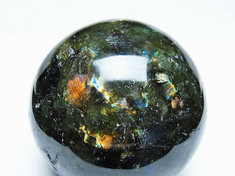 1Kgラブラドライト丸玉 88mm [T571-5038] 2枚目