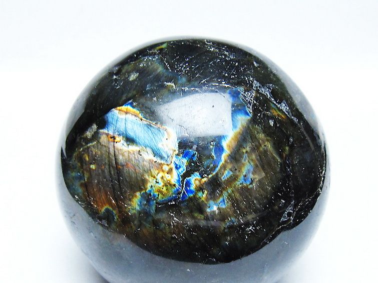 1.1Kgパワーストーン 天然石 ラブラドライト丸玉 90mm [T571-5053]