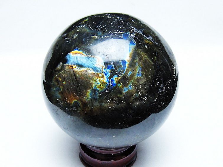 1.1Kgラブラドライト丸玉 90mm [T571-5053] 3枚目