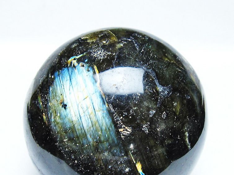 ラブラドライト丸玉 88mm [T571-5057] 2枚目