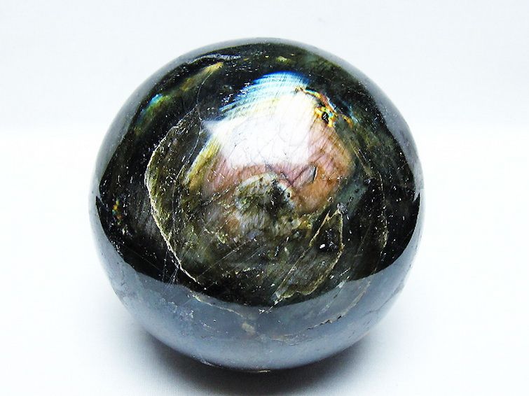 1.7Kgラブラドライト丸玉 105mm [T571-5072] 1枚目