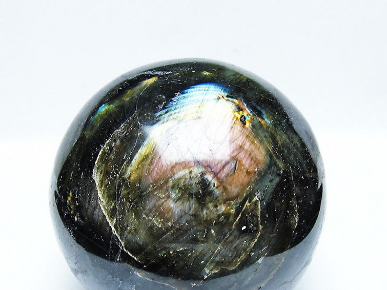 1.7Kgラブラドライト丸玉 105mm [T571-5072] 2枚目