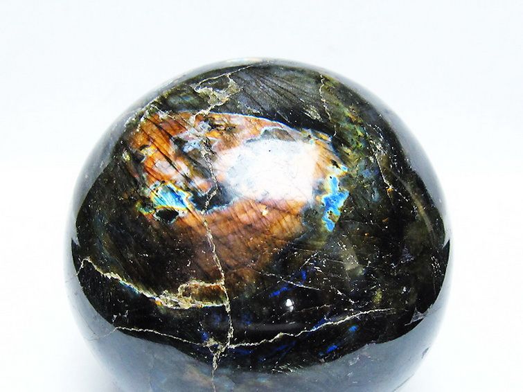 1.6Kgラブラドライト丸玉 105mm [T571-5074] 2枚目