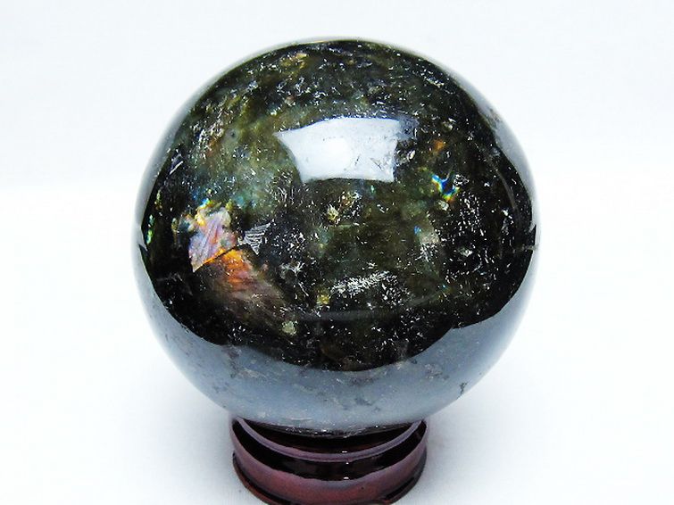 1.3Kgラブラドライト丸玉 97mm [T571-5082] 3枚目