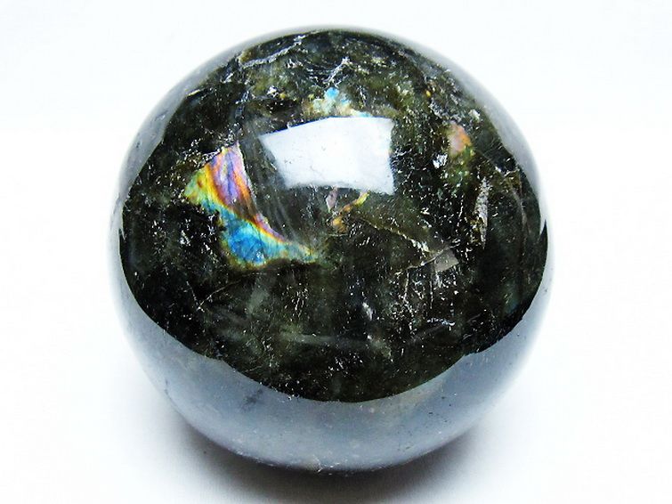 1.6Kgラブラドライト丸玉 105mm [T571-5085] 1枚目