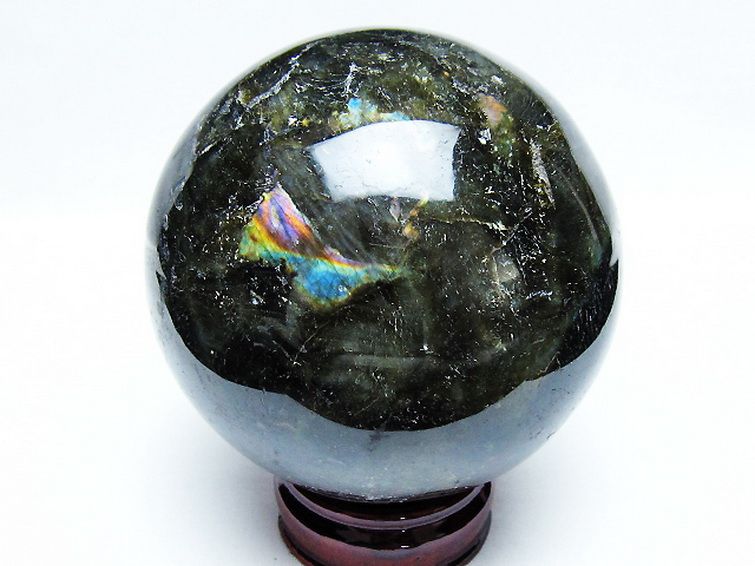 1.6Kgラブラドライト丸玉 105mm [T571-5085] 3枚目