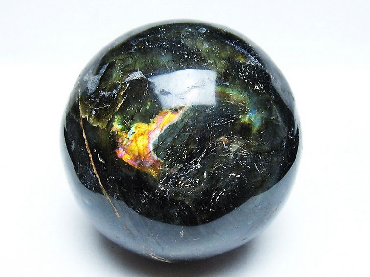 1.4Kgラブラドライト丸玉 100mm [T571-5087] 1枚目