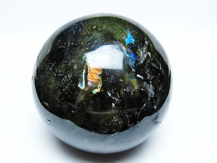 1.7Kgラブラドライト丸玉 110mm [T571-5089] 1枚目