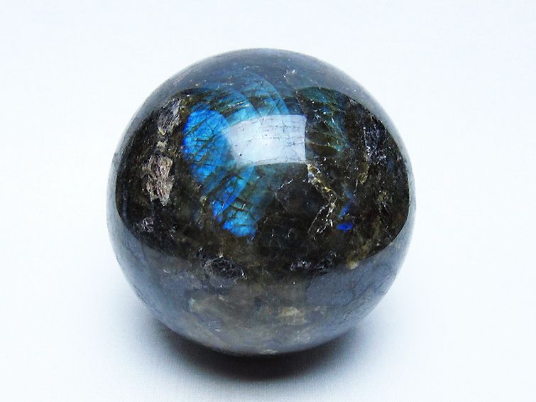 ラブラドライト丸玉 81mm [t571-5203] 1枚目