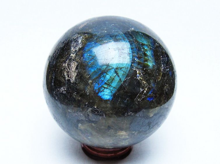 ラブラドライト丸玉 81mm [t571-5203] 3枚目