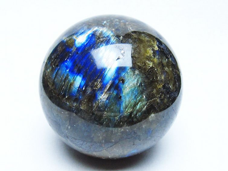 ラブラドライト丸玉 78mm [t571-5210] 1枚目