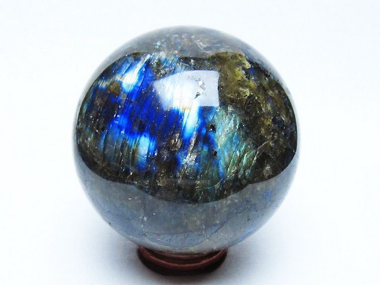 ラブラドライト丸玉 78mm [t571-5210] 3枚目