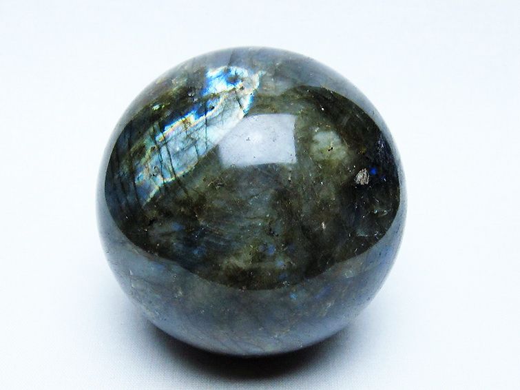 ラブラドライト丸玉 75mm [t571-5219] 1枚目