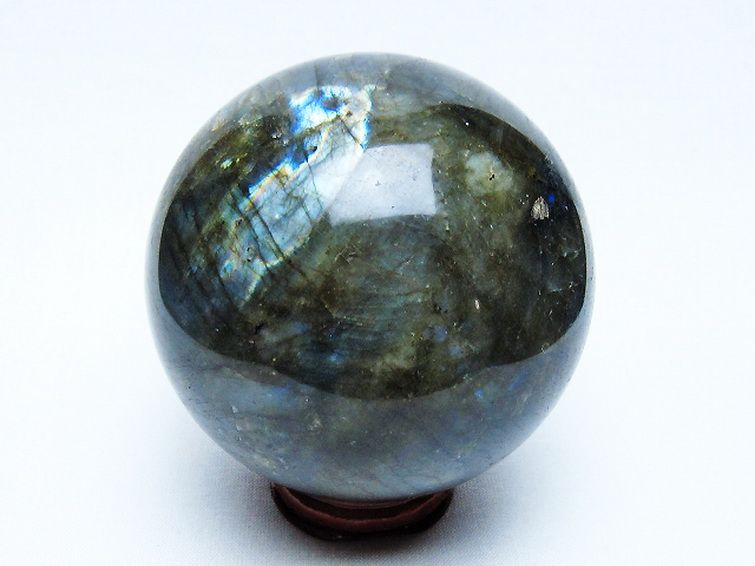 ラブラドライト丸玉 75mm [t571-5219] 3枚目