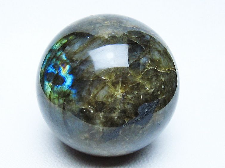 ラブラドライト丸玉 75mm [t571-5221] 1枚目