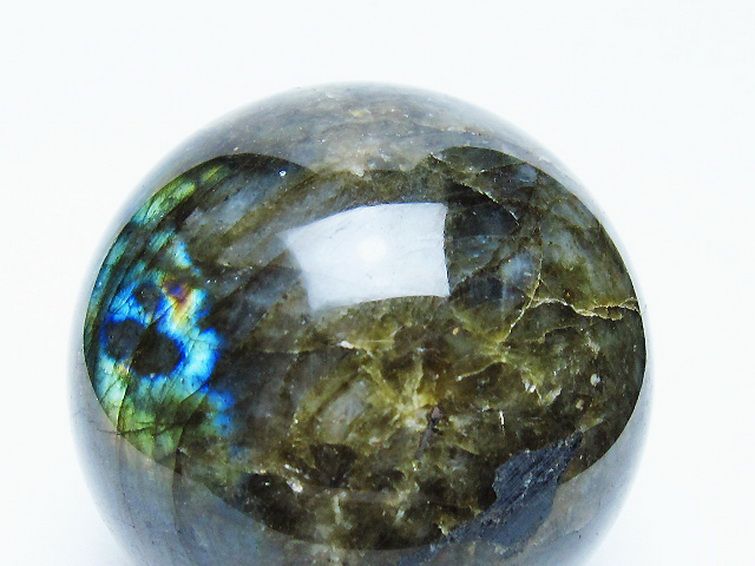 ラブラドライト丸玉 75mm [t571-5221] 2枚目