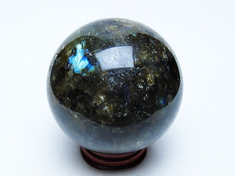 ラブラドライト丸玉 63mm [t571-5235] 3枚目