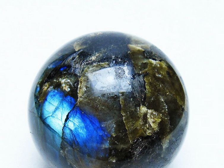 ラブラドライト丸玉 59mm [t571-5238] 2枚目