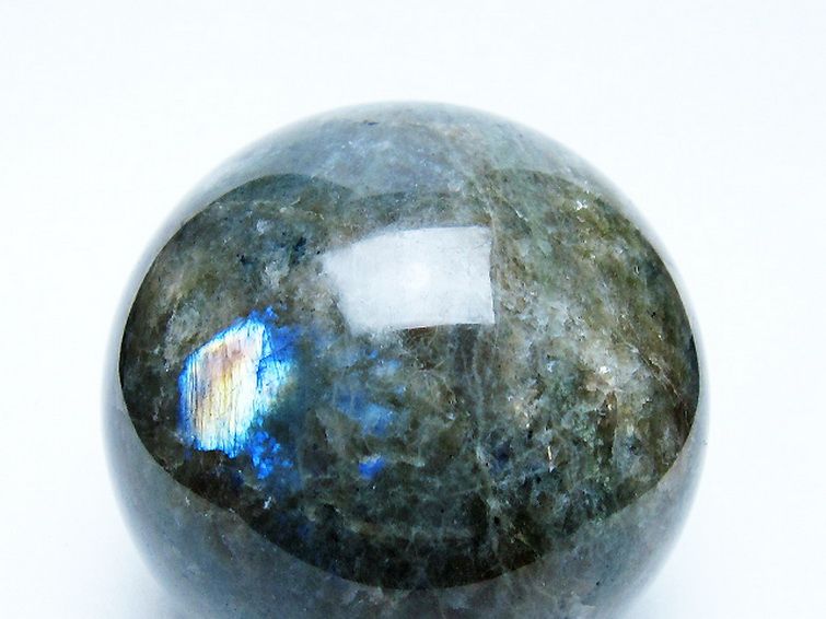 ラブラドライト丸玉 73mm [t571-5243] 2枚目
