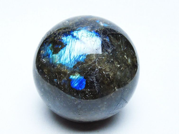 ラブラドライト丸玉 71mm [t571-5250] 1枚目