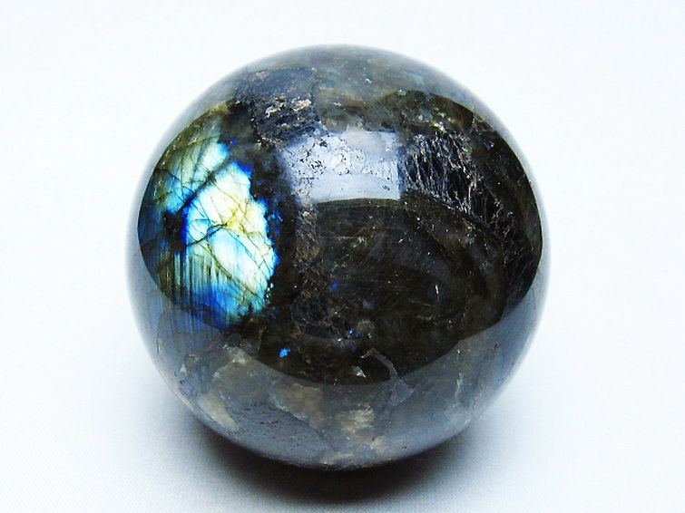 ラブラドライト丸玉 72mm [t571-5256] 1枚目