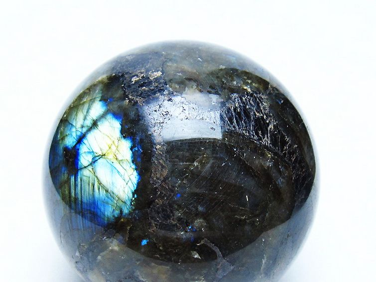 ラブラドライト丸玉 72mm [t571-5256] 2枚目