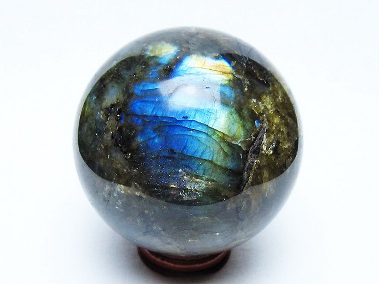 ラブラドライト丸玉 75mm [t571-5266] 3枚目