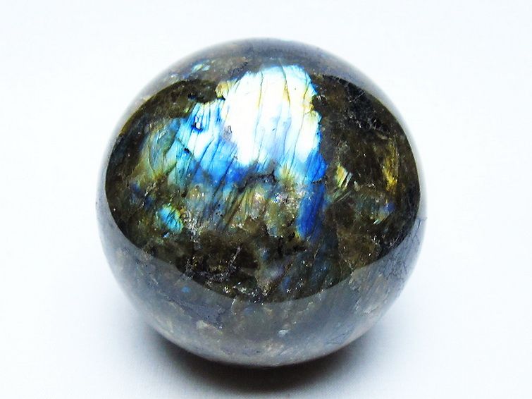 ラブラドライト丸玉 75mm [t571-5270] 1枚目