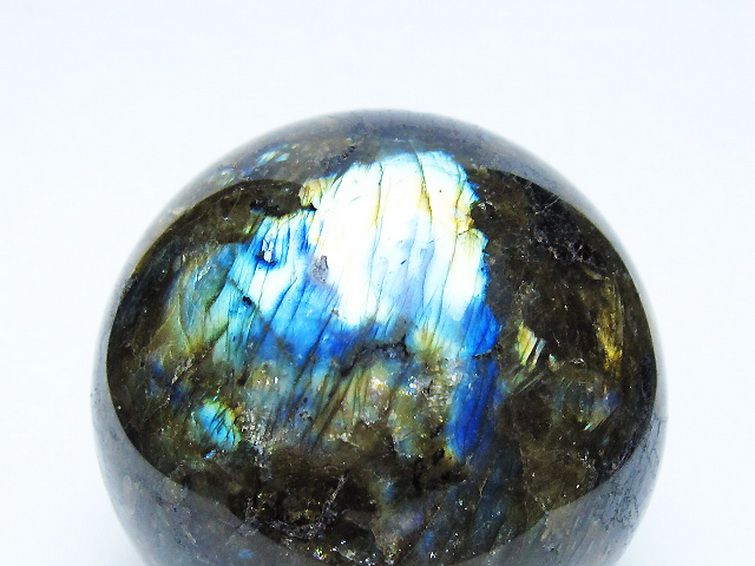 ラブラドライト丸玉 75mm [t571-5270] 2枚目