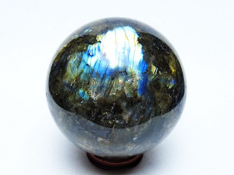 ラブラドライト丸玉 75mm [t571-5270] 3枚目