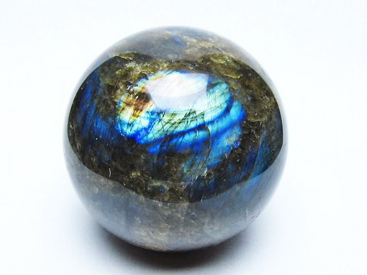 ラブラドライト丸玉 79mm [t571-5275] 1枚目