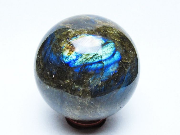 ラブラドライト丸玉 79mm [t571-5275] 3枚目