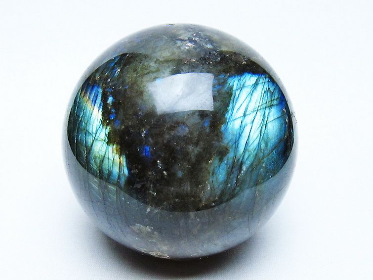 ラブラドライト丸玉 79mm [t571-5277] 1枚目