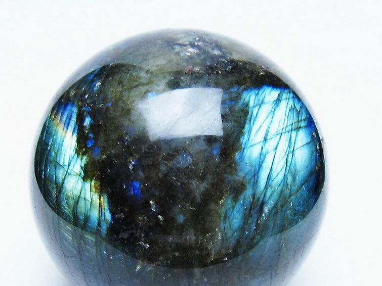 ラブラドライト丸玉 79mm [t571-5277] 2枚目