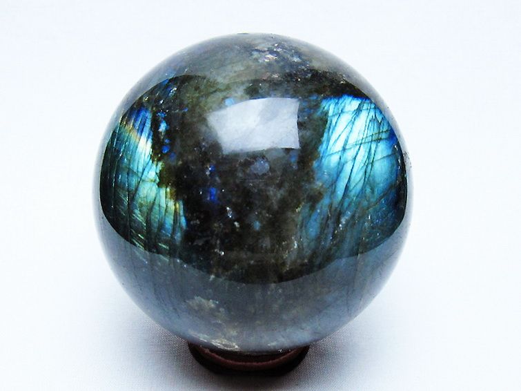 ラブラドライト丸玉 79mm [t571-5277] 3枚目