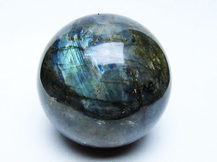 ラブラドライト丸玉 78mm [t571-5281] 1枚目